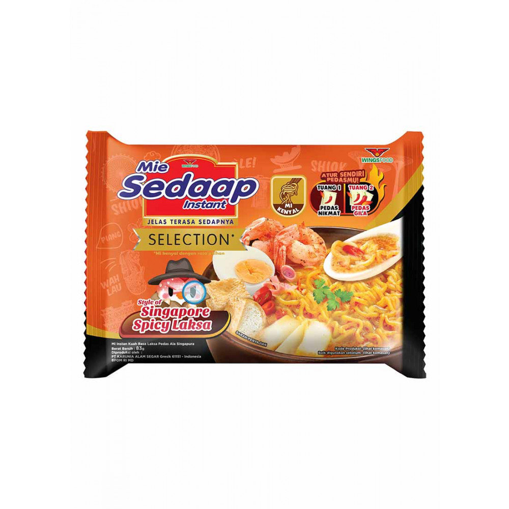 (G) SEDAAP SELECTION MIE SINGAPORE SPICY LAKSA