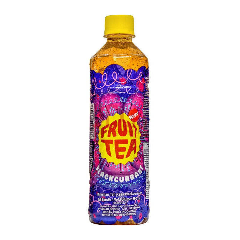 (G) FRUIT TEA PET BLACKCURRANT 500 ML