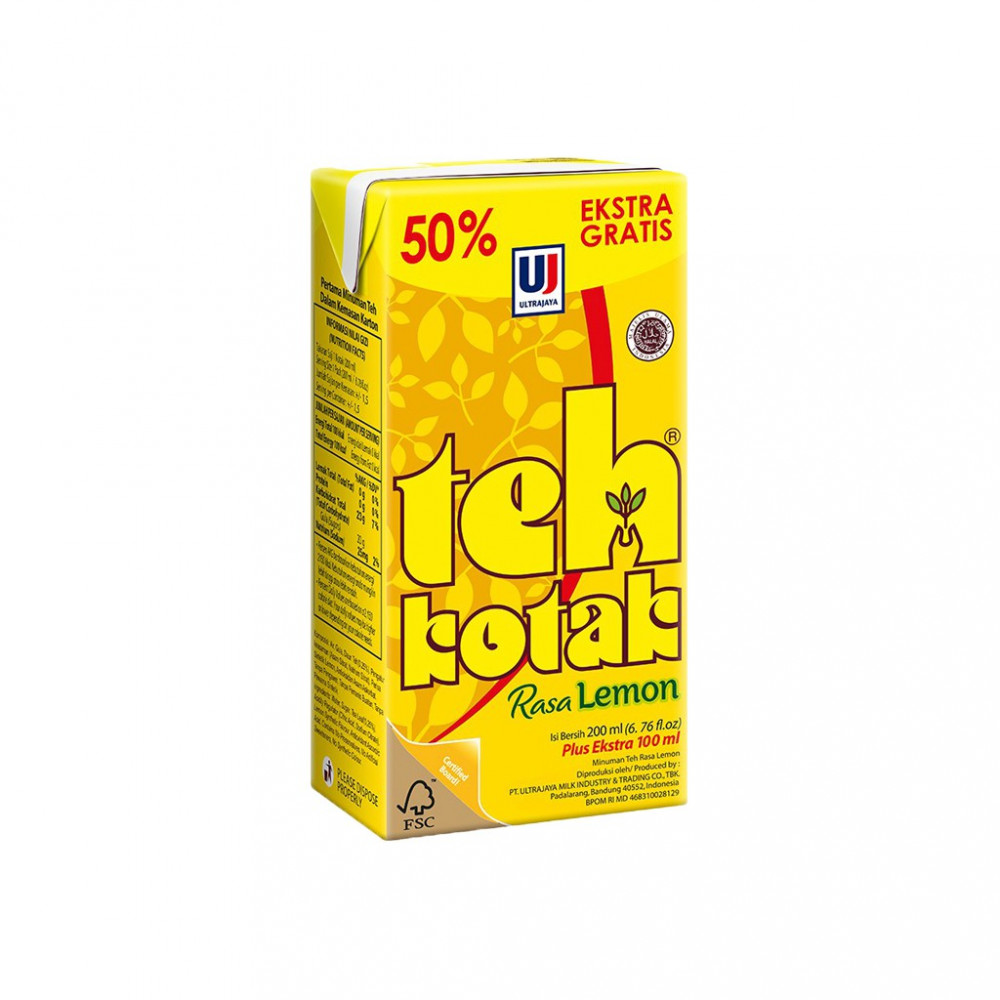 ULTRA TEH KOTAK LEMON 300ML