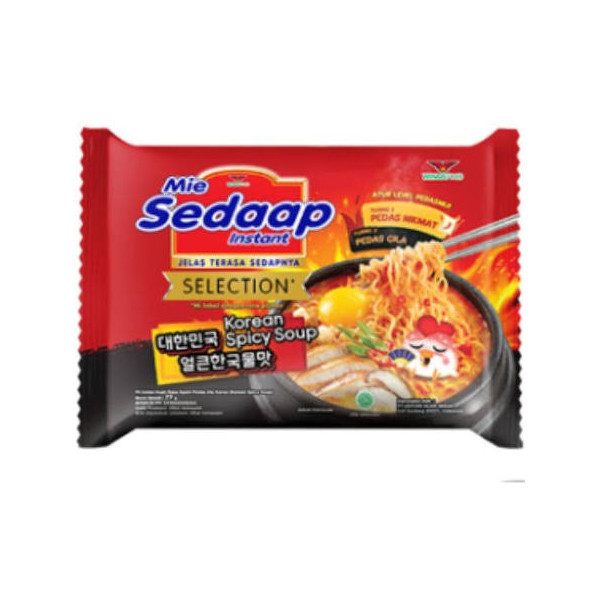 (G) SEDAAP SELECTION MIE KOREAN SPICY SOUP 77 GR