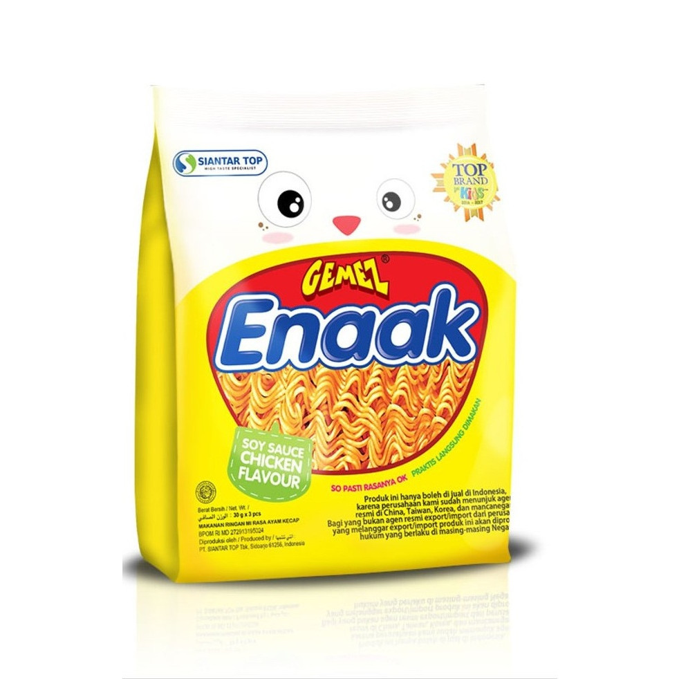 MIE GEMEZ ENAK RS AYAM KECAP BAG 3 X 30 GR