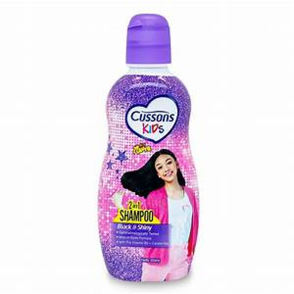 CUSSONS KIDS SHP 2IN1 BLACK&SHINY 180ML
