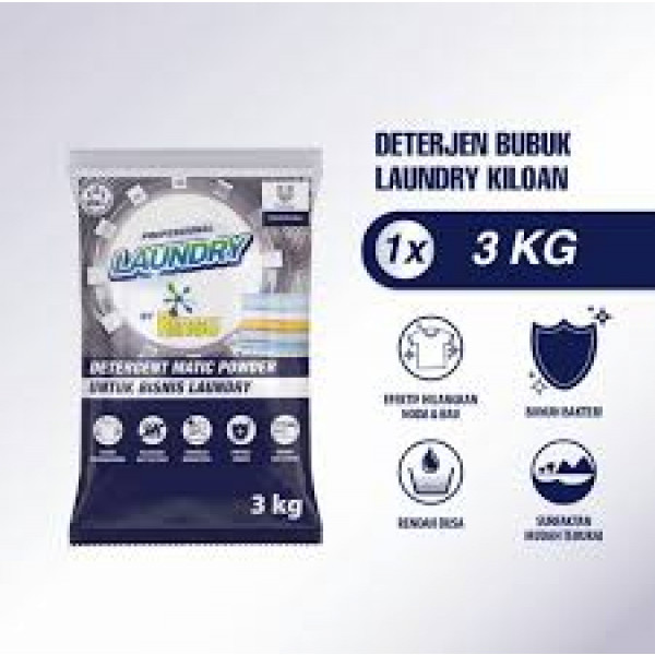 RINSO PROF LAUNDRY PWD BAG 3KG