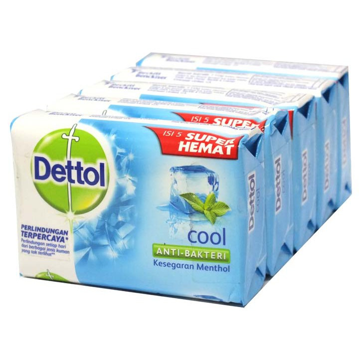 DETTOL BAR SOAP COOL 100GX5PCS