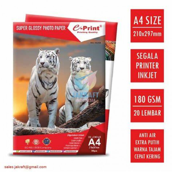 E-PRINT GLOSSY A4 180GSM
