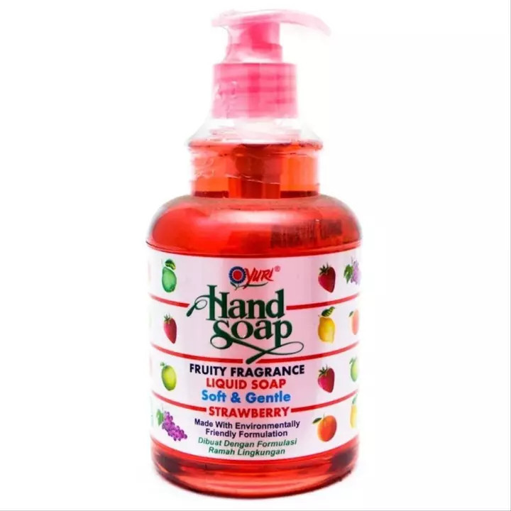 YURI HAND SOAP STROBERRY 410ML BTL PUMP
