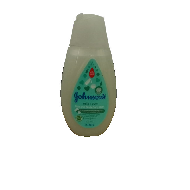 JOHNSONS BABY MILK+RICE HAIR&BODY BABY BATH 100ML