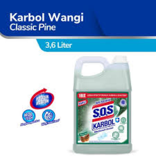 SOS KARBOL WANGI CLASSIC PINE JERRYCAN 4LT