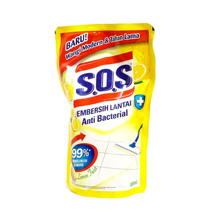 SOS FLOOR CLEANER LEMON TWIST REFILL 725ML