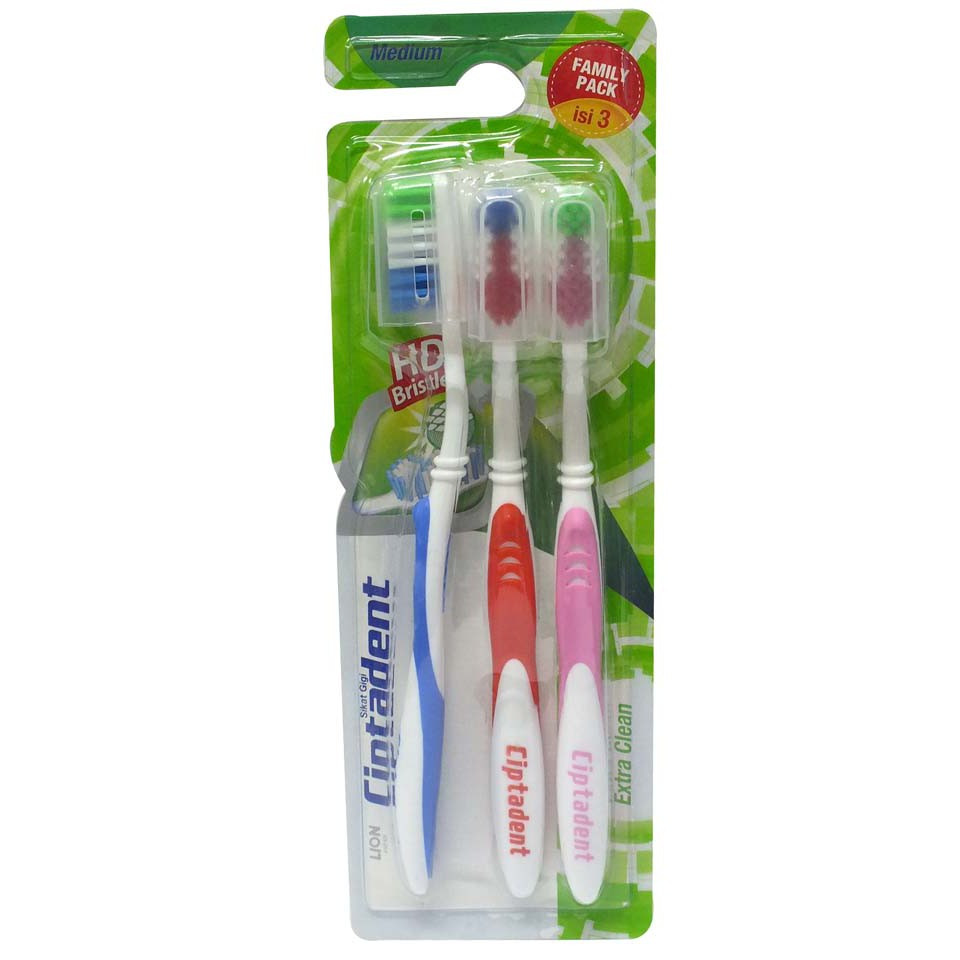 CIPTADENT TOOTHBRUSH EXTRA CLEAN SOFT 3PCS