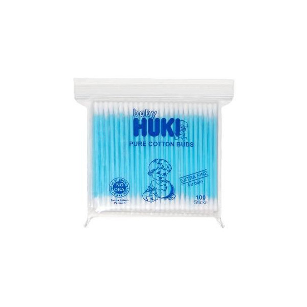 HUKI COTTON BUDS BABY 100STIK/SAC