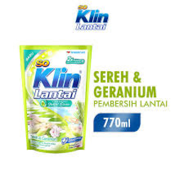 SOKLIN LANTAI SEREH GRENIUM REFILL 770ML