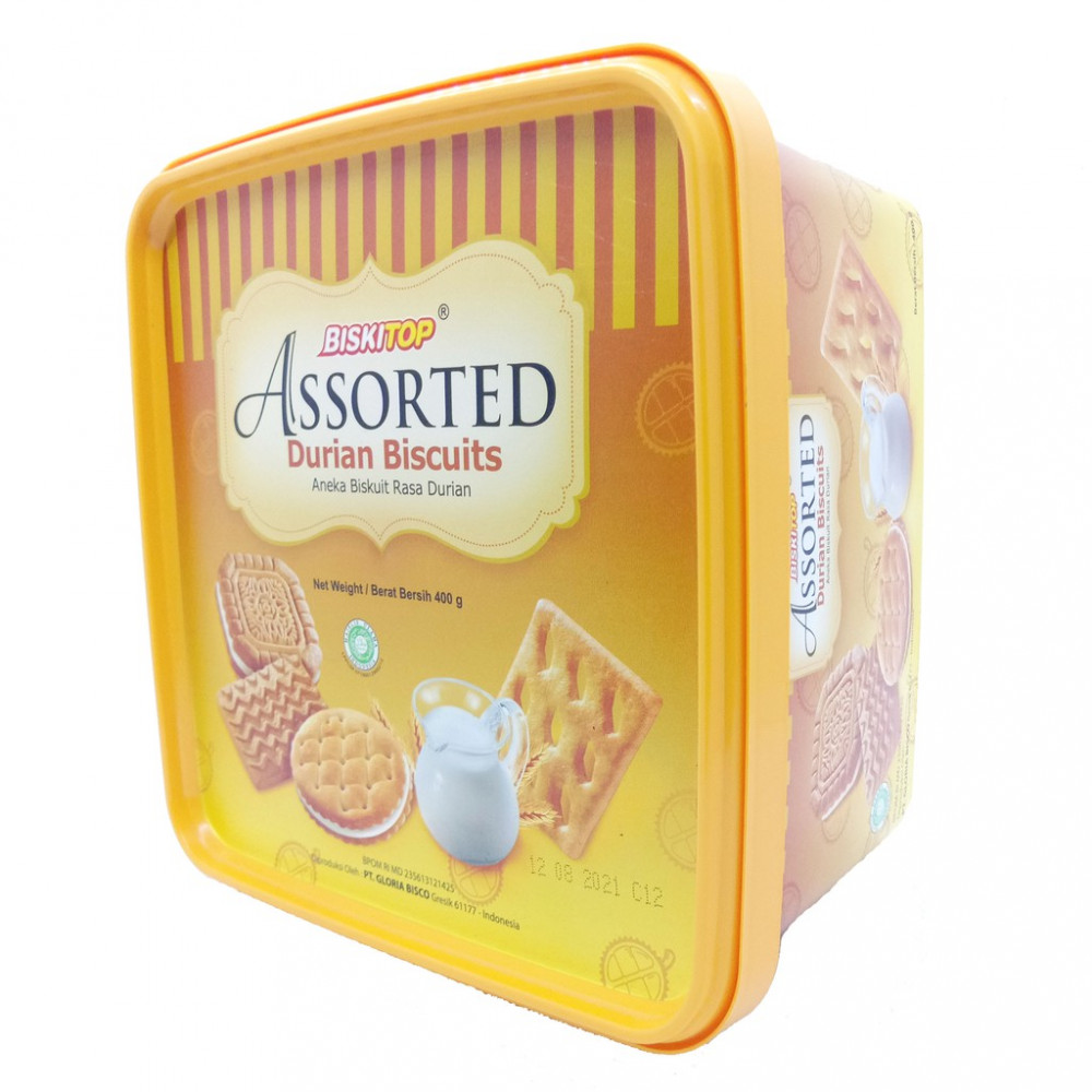 BISKITOP ASORTED DURIAN 400 G