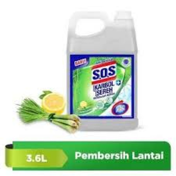 SOS KARBOL WANGI LEMON PINE JERRYCAN 4LT