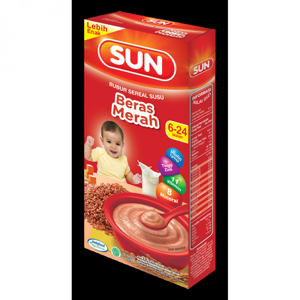SUN KOTAK BERAS MERAH 120GR