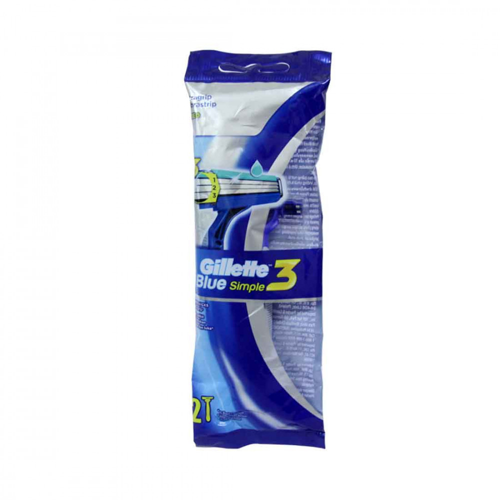 GILLETTE BLUE SIMPLE III 2PCS