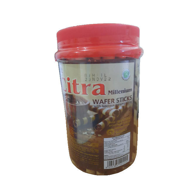 MILENIUM WAFER STICK COKLAT 235GR