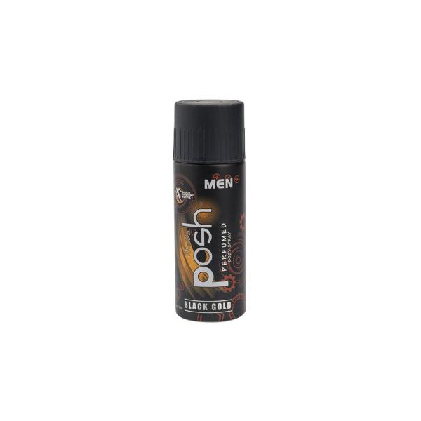POSH MEN BODY SPRAY BLACK GOLD 150ML