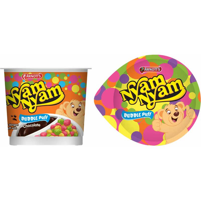 NYAM NYAM BUBBLE PUFF STRAWB 18G