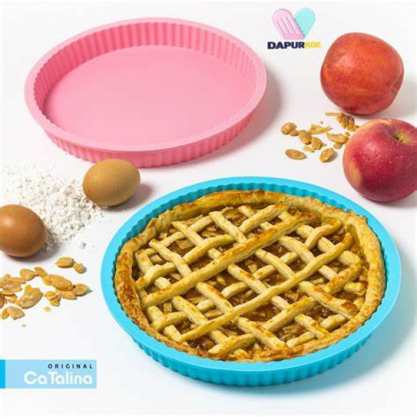 SILICONE ROUND CAKE PAN BLUE 35 A