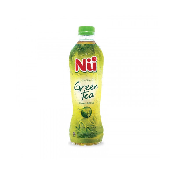 NU GREEN TEA LESS SUGAR 450ML