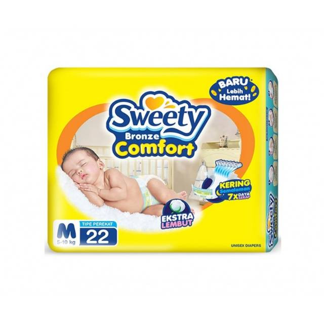 SWEETY BRONZE COMFORT M 22PCS