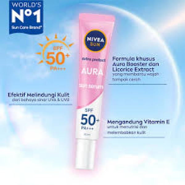NIVEA SUNSCREEN FACE AURA SPF 50 30ML
