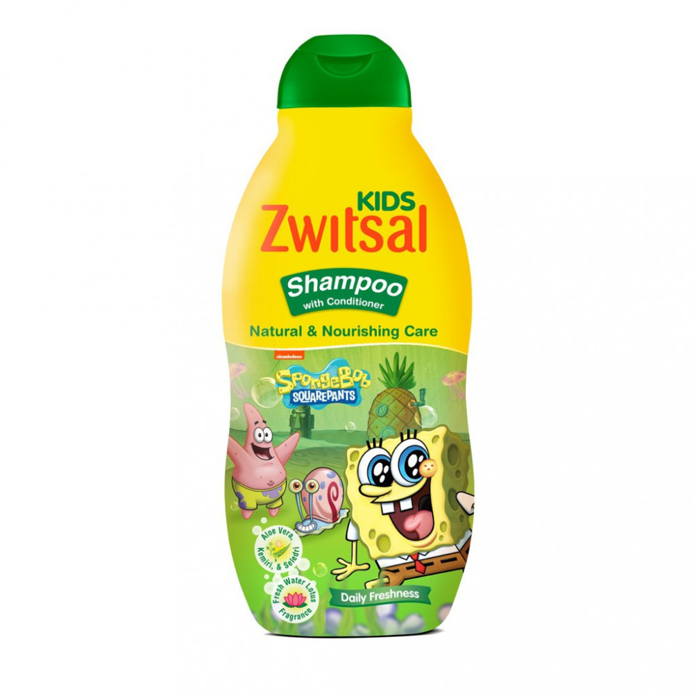 ZWITSAL KIDS SHP GRN NAT&NRSH 180ML