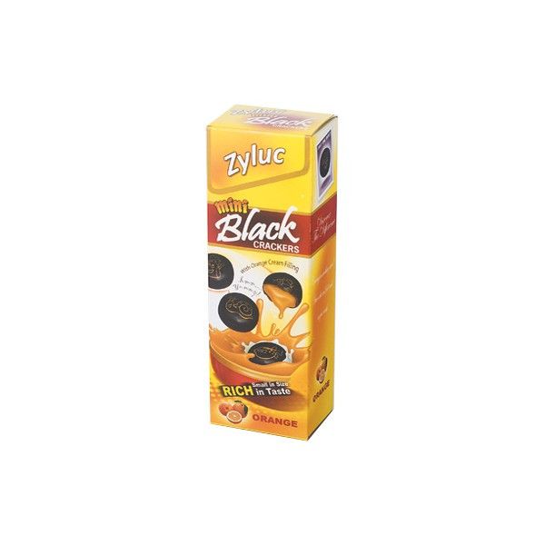 SYLUC BLACK CRACKERS ORANGE 35 G