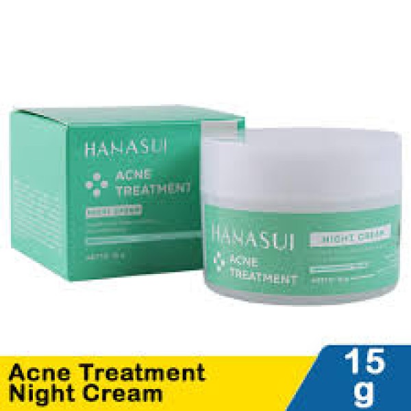 HANASUI ACNE TREAT NIGHT CRM 15G