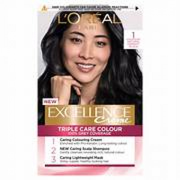 LOREAL EXCELLENCE CREME 1 BLACK  Y19EBT