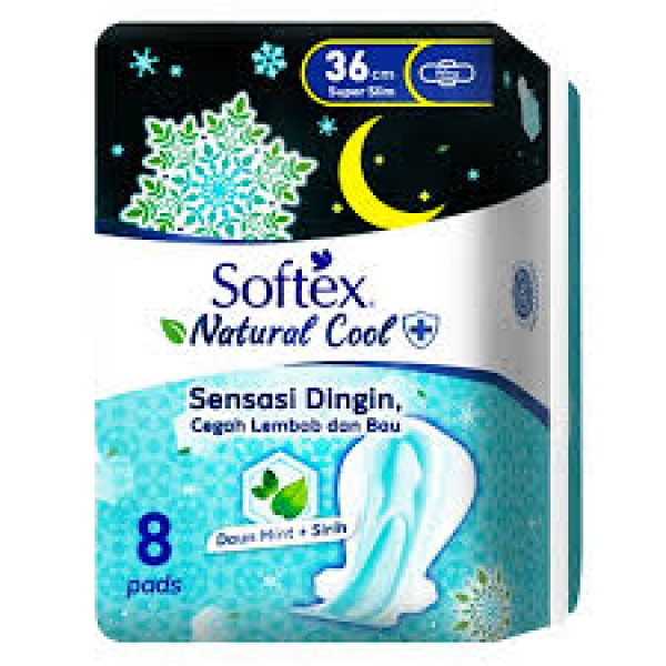 SOFTEX NATURAL COOL 36CM 8PCS