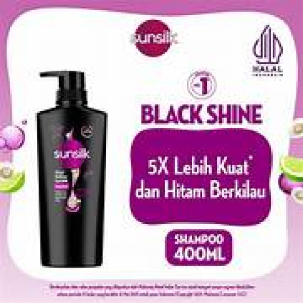 SUNSILK SHP BLACK SHINE 400ML