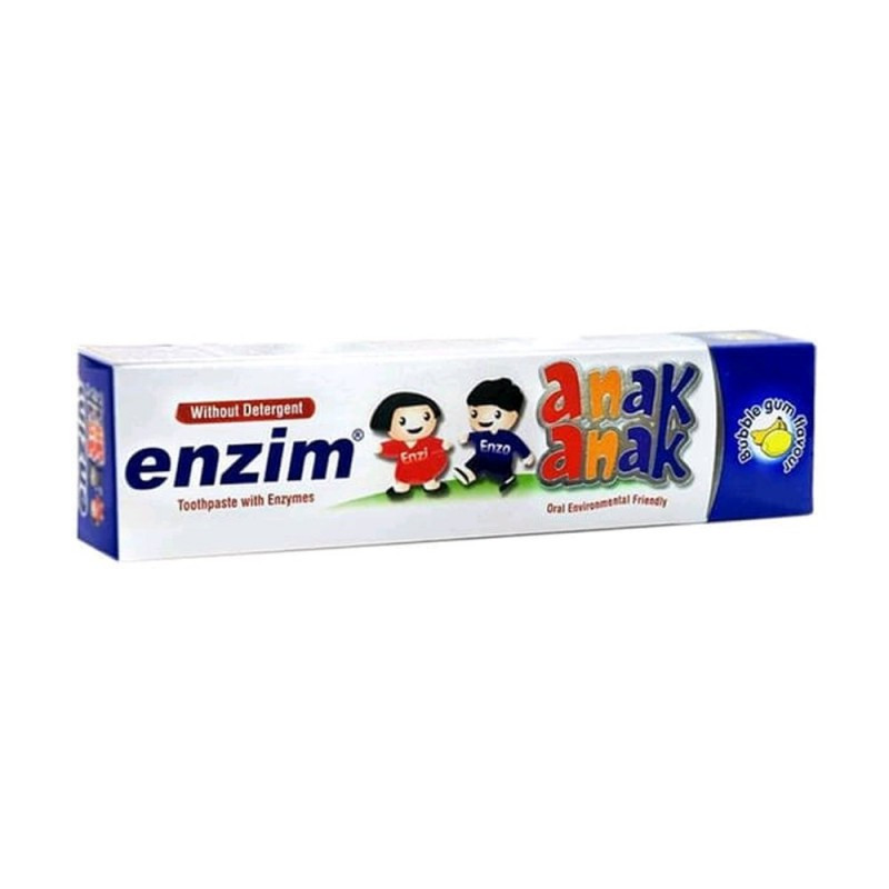 ENZIM PASTA GIGI ANAK BUBBLE GUM 63G