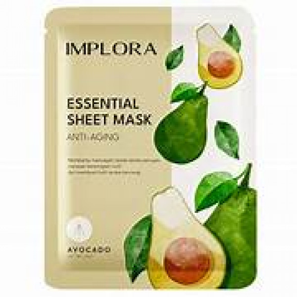 IMPLORA ESSENT SHEET MASK ANTI AGING AVOCADO 25G