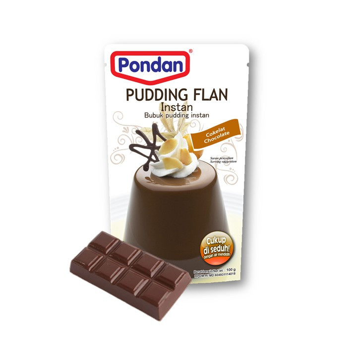 PONDAN PUDDING FLAN COKLAT 100