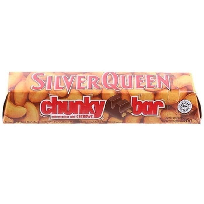 SILVERQUEEN CHUNKY BAR CASHEWS 26G