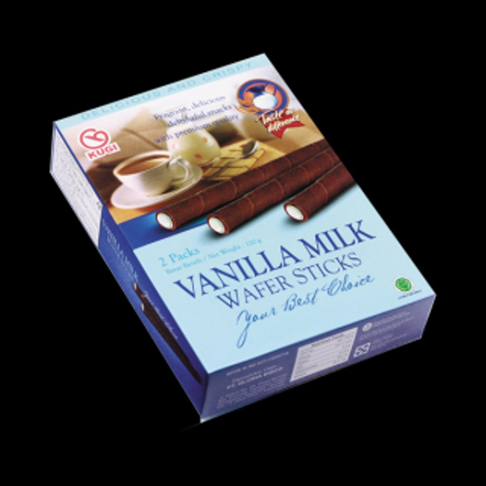 KUGI WAFER STICKS VANILLA MILK 120GR