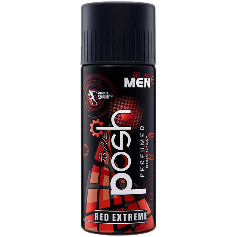 POSH MEN BODY SPRAY RED EXTREME 150ML