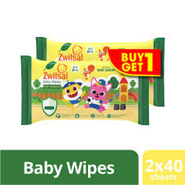 ZWITSAL BB WIPES ALOE 2X40 SHEET