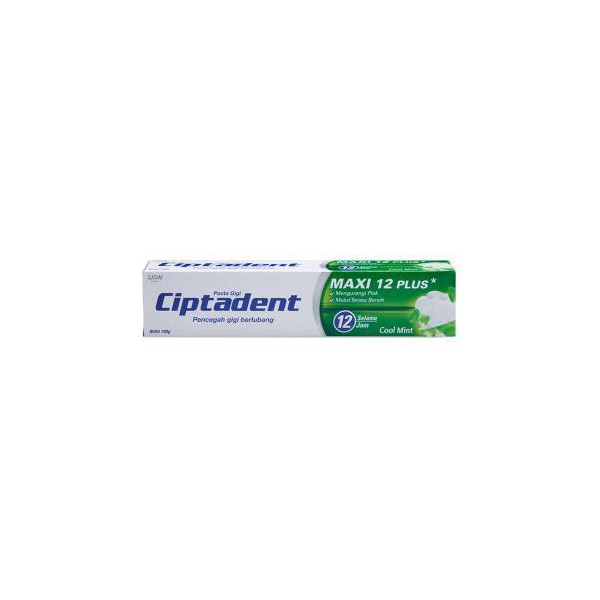CIPTADENT MAXI 12PLUS TOOTHPASTE COOL MINT 120GR