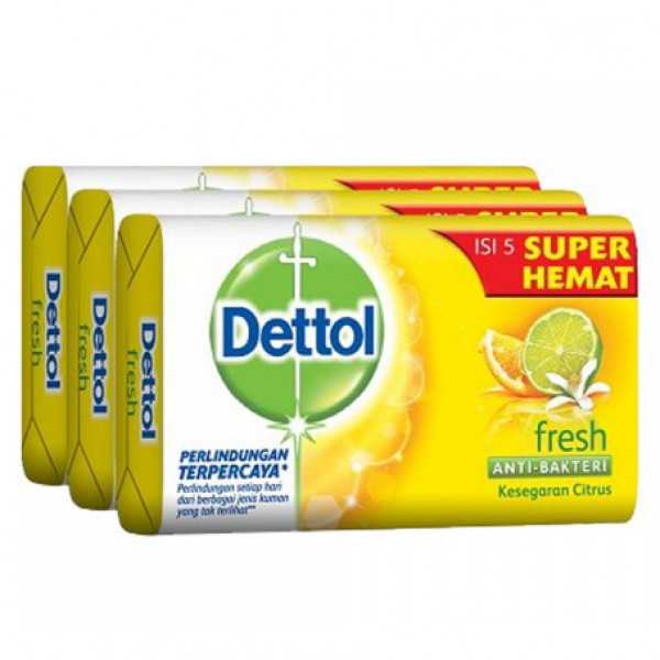 DETTOL BAR SOAP FRESH 60GX3PCS