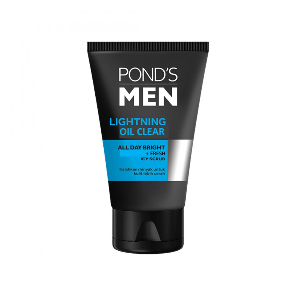 PONDS MEN ICY SCRUB LIGHT OIL CLEAR 100GR
