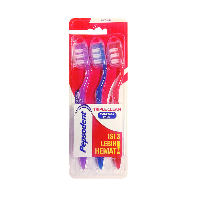 PEPSODENT TB TRIPLE CLEAN MEDIUM 3PCS
