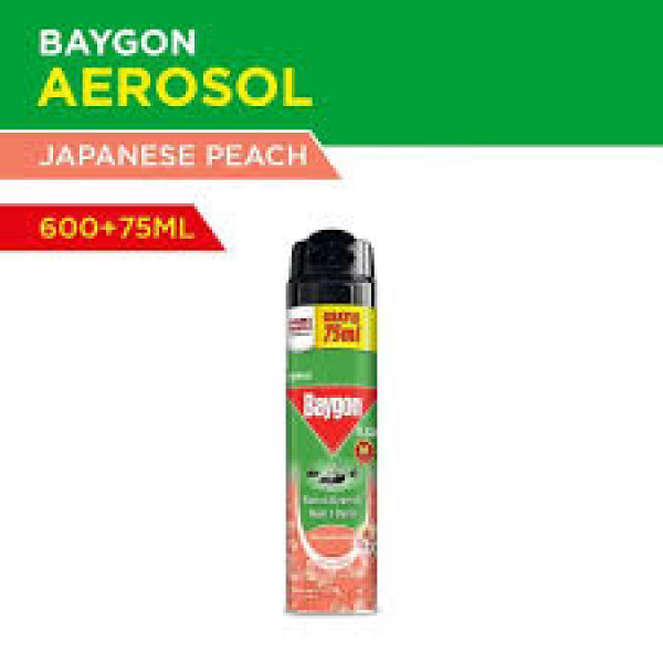 BAYGON SPRAY SAKURA N PEACH 600ML