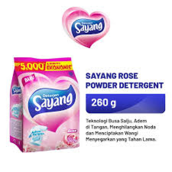 SAYANG DETERGEN PWD ROSE 260G