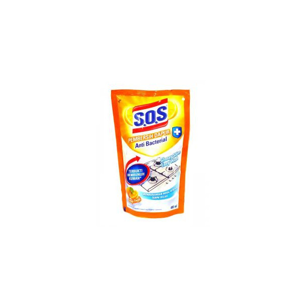 SOS FLOOR CLEANER ORANGE SPLASH REFILL 325ML