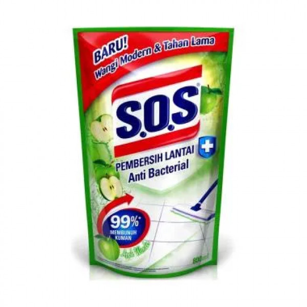 SOS FLOOR CLEANER APPLE WONDER REFILL 1500ML