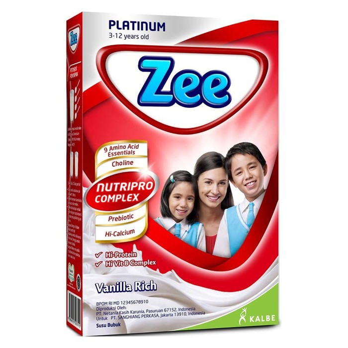 ZEE KIDZEE VANILA 340G