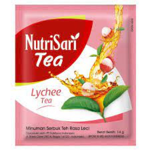 NUTRISARI LYCHEE TEA SACHET 14GR